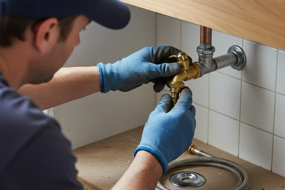 Shutoff valve and fitting work during Repiping in Firestone